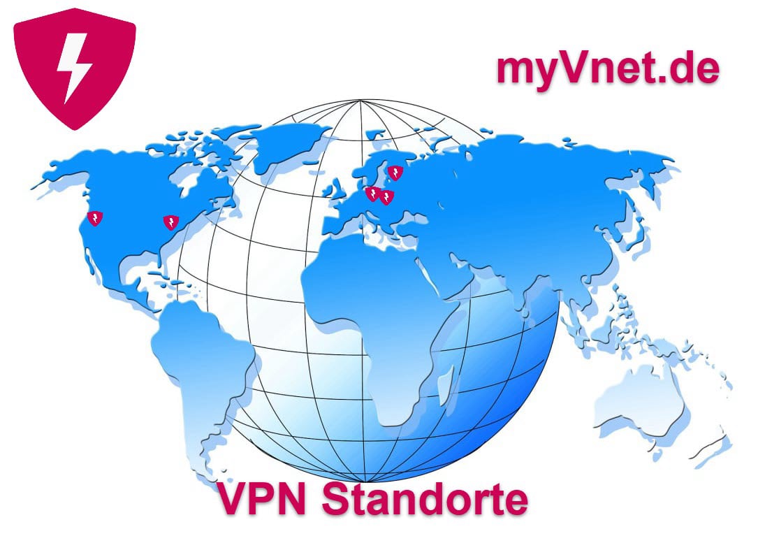 VPN-Standorte als Karte